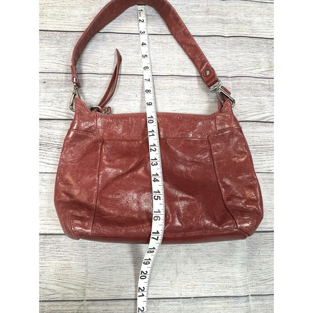 HOBO The Original Small Soft Leather Shoulder Tote Bag Purse Preppy Boho - Picture 11 of 11
